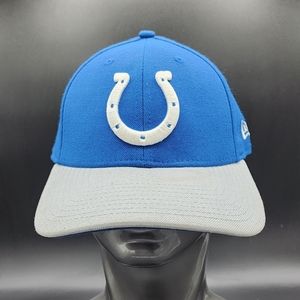 Indianapolis Colts Hat New Era 39thirty Fitted Blue Grey NFL Small-Medium
